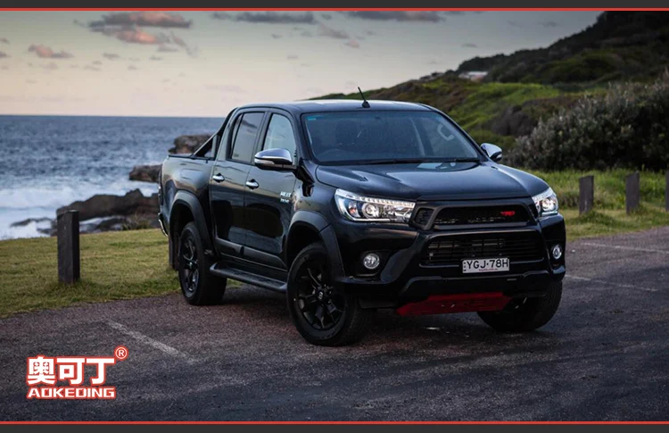 AKD тюнинг Автомобильные фары для Toyota REVO Hilux светодиодные фары DRL ходовые огни Биксеноновые Противотуманные фары ангельские глазки авто уровень