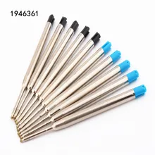 Заводские магазины 10 шт. черный синий выбор шариковая ручка заправка канцелярские принадлежности для офиса и школы