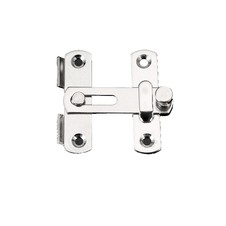 

2 Inches For Pet Cage Multifunction Hardware Anti Corrosion Sliding Door Window Easy Install Stainless Steel Hasp Latch Lock