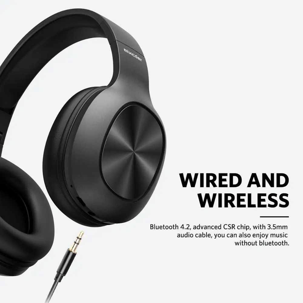 Mixcder HD901 Bluetooth наушники беспроводные с микрофоном TF карта складная гарнитура