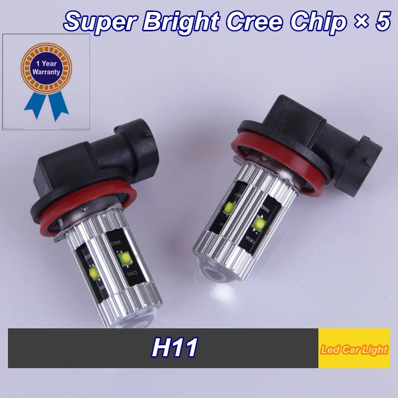 

Led Auto 4 XParking H11 Led Super Cree Chip LED Chips x 5 DC 12V High Power Car Fog Lights For Ford Cruze