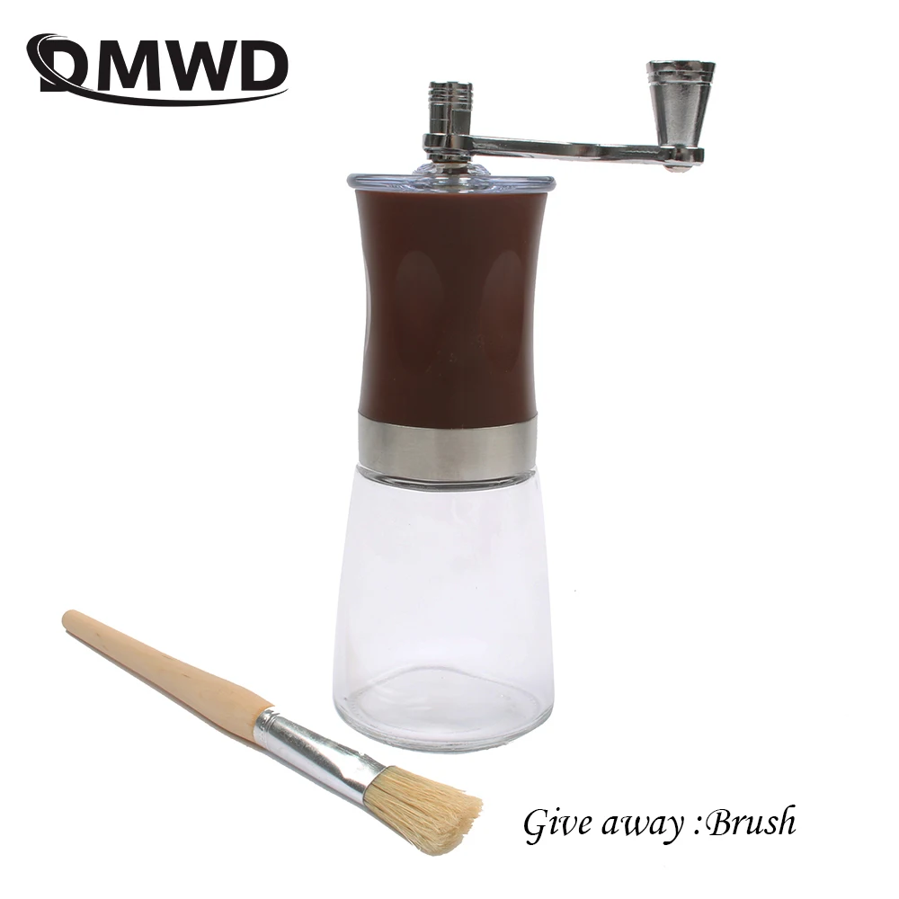 Buy DMWD Glass Manual Coffee Grinder Ceramic Core