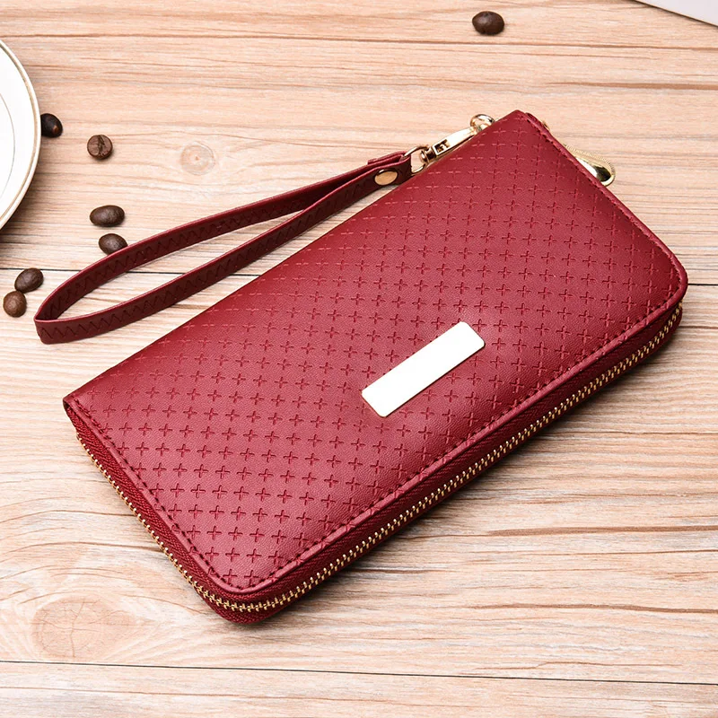 2019 Female Famous Brand Long PU Leather Women Wallets Wristlet Organizer Bifold Purses Credit Card Holder Purse Money Bag | Багаж и сумки