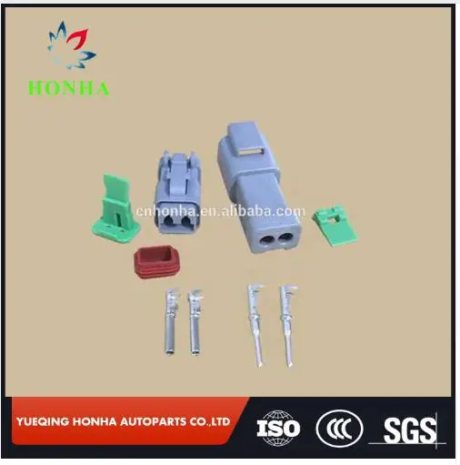 

10pcs Kit 2 Pin Waterproof Electrical Wire Connector Plug Deutsch Style Enhanced Seal Shrink Boot Adapter DT06-2S DT04-2P