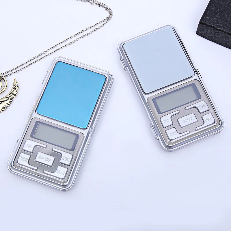 

Fashion Hot 500g/0.1g Mini Electronic Precision Digital Pocket Scale Jewelry Weighing Balance Counting Function Blue LCD