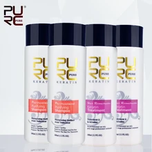 Бразильский кератин лечение выпрямления волос сделать волосы гладкой горячая распродажа волос головы 4 шт. один комплект