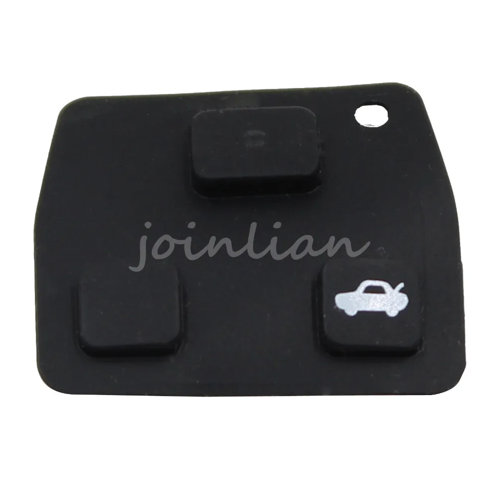 Prix pour Nouveau 10 pcs Remplacement 2 Bouton/3 Bouton À Distance de Voiture Clé Noir En Caoutchouc Pad Pour Toyota Prix pour Nouveau 10 pcs Remplacement 2 Bouton/3 Bouton À Distance de Voiture Clé Noir En Caoutchouc Pad Pour Toyota