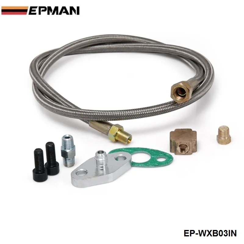 

UNIVERSAL STAINLESS TURBO CHARGER/TURBOCHARGER OIL FEED LINE 1/8 NPT FITTING EP-WXB03IN
