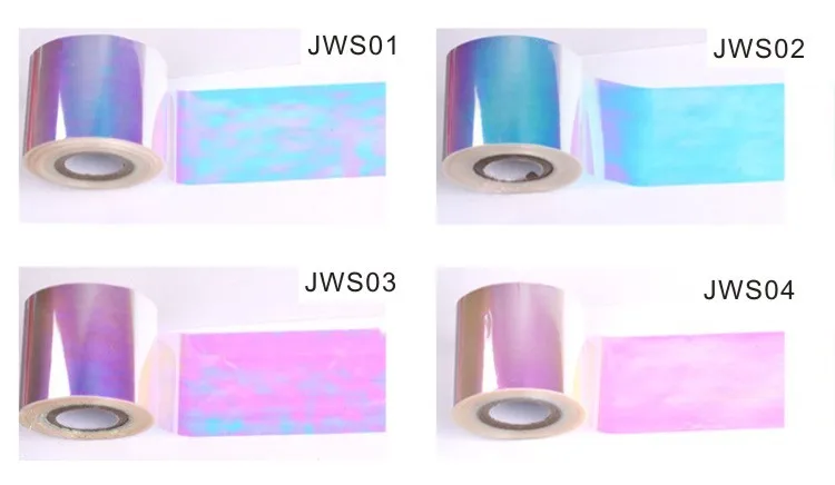 Holográfica das Folhas de Transferência do Unha do Laser Arte do Unha Etiqueta Brilhante Tamanho 5cm Vidro Quebrado Faça Você Mesmo Beleza Decoração Stencil Decalque 100m * 1 do prego do laser tamanho 100m *