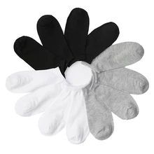 3/4/5/6 пар/партия, Для женщин носки короткие женские Чулочно-носочные укороченные носки для пары унисекс черный, белый, Серый Носки, Calcetines Meias