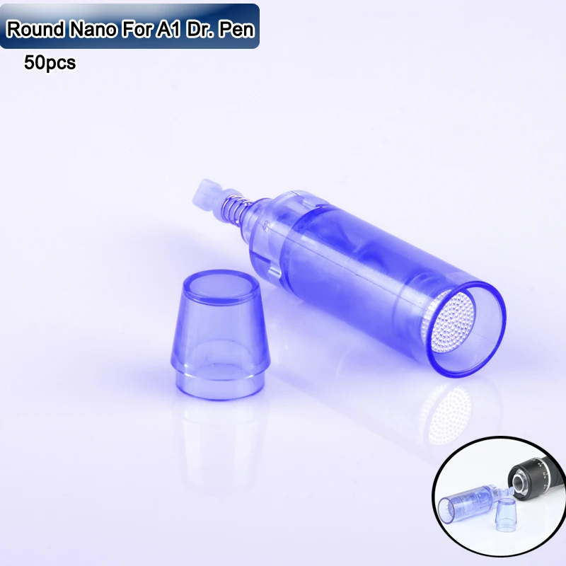 

Hot Selling 50pcs Bayonet Nano Round Needles For A1 Electric Derma Pen Auto Derma Pen Dr Pen