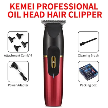 

Keme KM-811 Professional Electric Hair Clipper Rechargeable Trimmer Powful 5W Stainless Steel Blade Men Clipping Machine