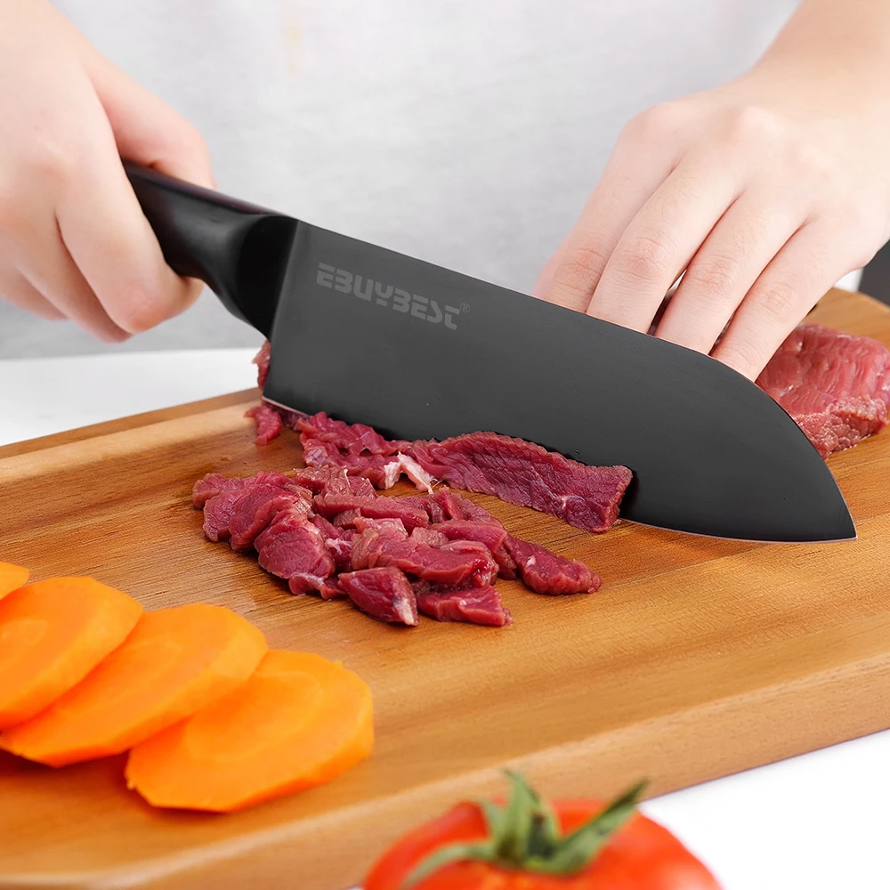 Кухонные ножи из нержавеющей стали Santoku, японские ножи, ультра острые, для очистки овощей, универсальный мясной нож шеф-повара, нож для рыбы, инструменты для приготовления пищи