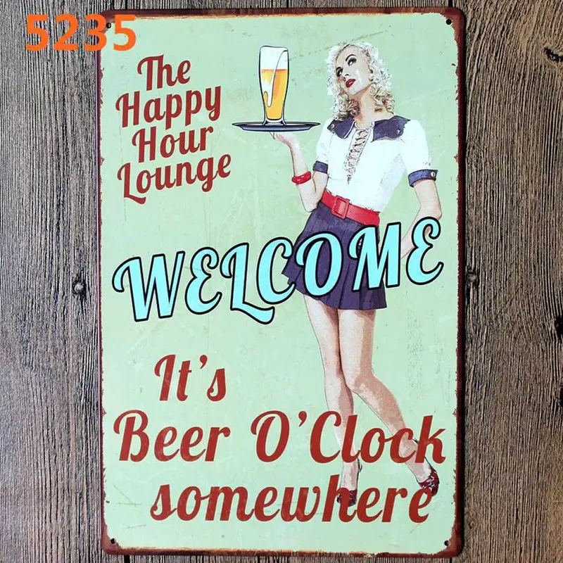 

Tiki Bar Tin Signs Metal Plate Wall Pub Kitchen Restaurant Home Art Decor Vintage Iron Poster Cuadros A-5235