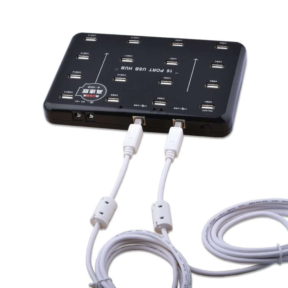 16 Порты и разъёмы usb 2,0 хаб Дубликатор usb для сыпучих дублирования с выходом 5V 3A Питание