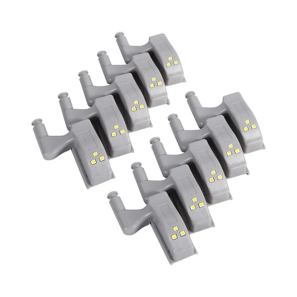 

10Pcs 12V Cabinet Light Night Sensor Without Battery LED Under Cabinet Light PIR Motion Sensor Lamp Closet Wardrobe Sensor Light