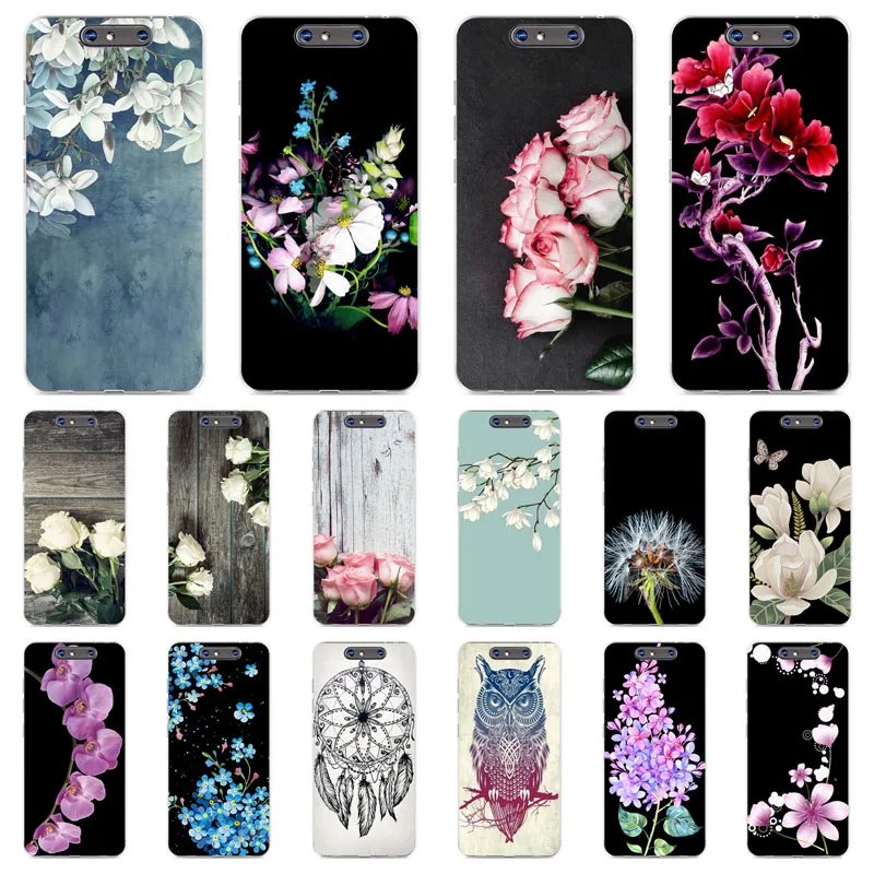 

zte blade v8 Case,Silicon Popular flowers Painting Soft TPU Back Cover for zte blade v8 Protect Phone cases shell