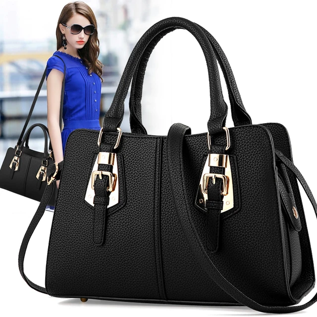 Hot 2018 Fashion Designer Brand Women Leather Handbags Las Hot 2018 Fashion Designer Brand Women Leather Handbags Las Shoulder Bags Tote Bag Female Retro