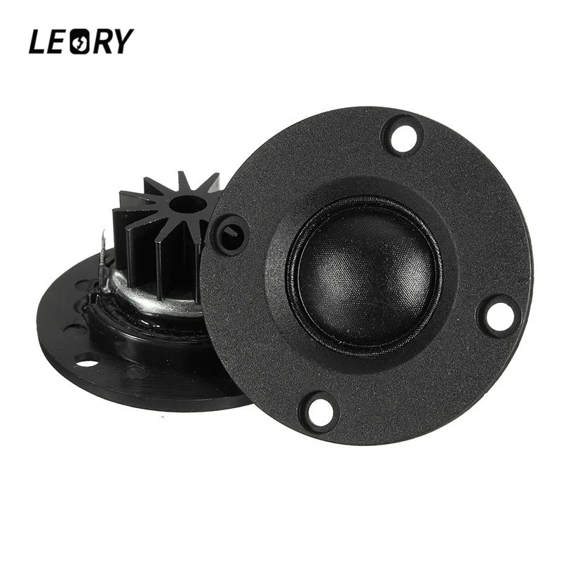 

LEORY 2pcs 6ohm 30W 2inch ABS Panel Dome Neodymium Tweeter Speaker Membrane Toothed Aluminum Radiator HIFI Treble with Heatsink