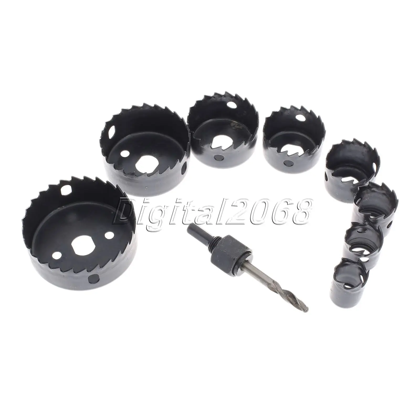 8pcs diy hole saw tool drill bit metal cutter set kit wood sheet sheet metal drill bit