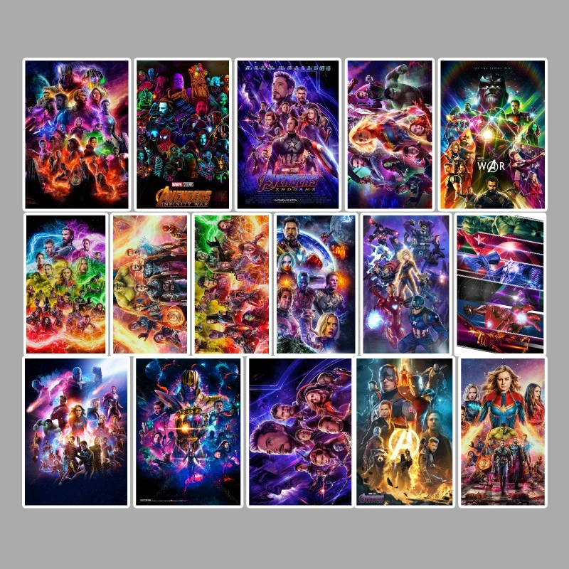 

95PCS/Bag Marvel Avengers Endgame Stickers Pack Iron Man Thor Spider Man Scrapbook Suitcase Skateboard Laptop Graffiti Sticker