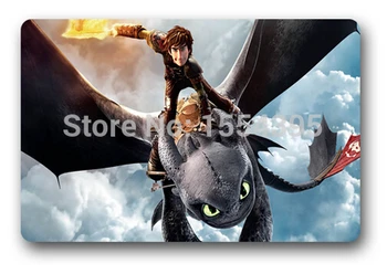 

New Custom Train Ur Dragon Non-slip Door Mat Cover Non-Slip Machine Washable Outdoor Indoor Decor Rug Christmas Gift U45-88