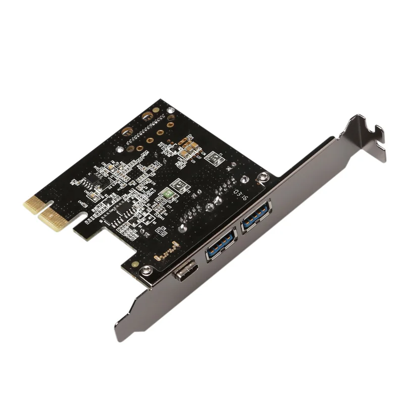 USB 3.1 Type-C + 2 usb 3.0 type-A + SATA 15PIN USB header PCI-e Card Desktop PCI Express to USB3.1 Adapter USB 3.1 Type-C + 2 usb 3.0 type-A + SATA 15PIN USB header PCI-e Card Desktop PCI Express to USB3.1 Adapter