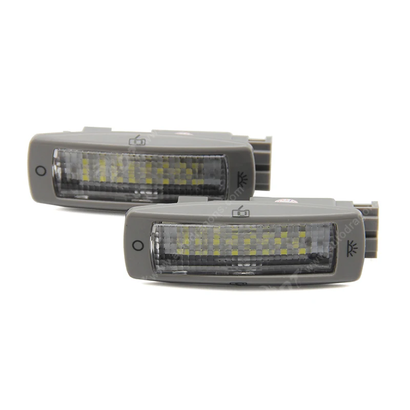 1 пара для Skoda Octavia 3/Superb B6 Combi/быстрое/Йети/Fabia LED номерной знак лампа 24SMD чистый белый