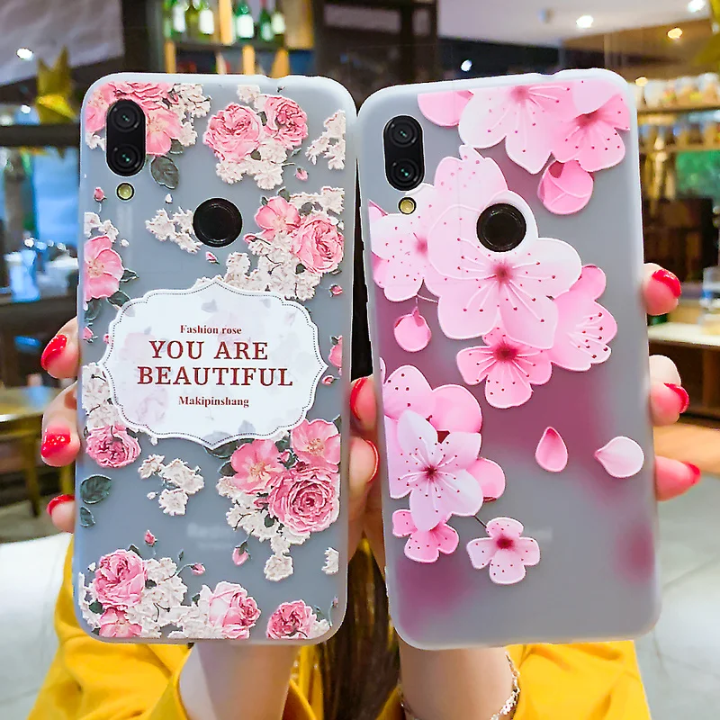 

Flower Phone Cases For Redmi Note 7 Case Redmi Note 6 5 Pro Redmi 4X S2 6 Pro Cover Forested Soft TPU Capas For Redmi 7 4A 5A
