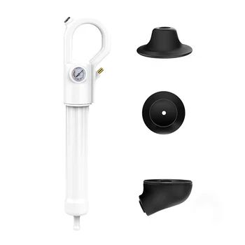 

High Pressure Pump Cleaner Dredge Toilet Plunger Air Drain Blaster Sink Pipe Clogged Remover Bathroom Pipe Bathtub
