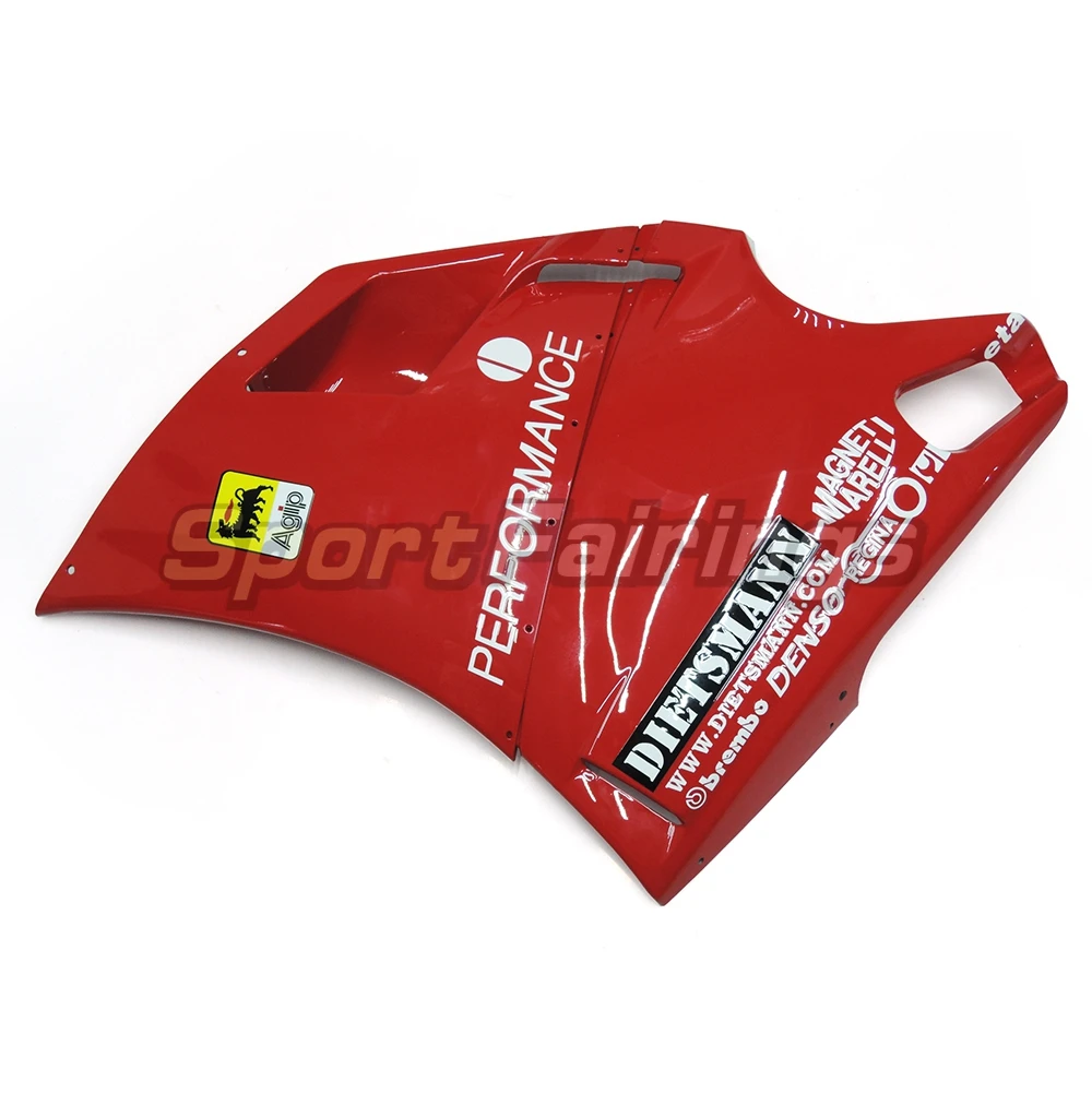 Выполните красный, белый 2 Обтекатели для Ducati 996 748 916 998 96 97 98 99 00 01 02 monoposto abs инъекций мотоцикл обтекатель комплект