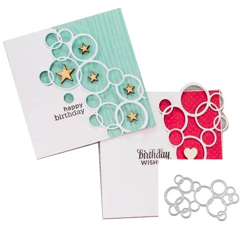 

Bubble background Metal Cutting Dies Stencil template for DIY Decorative Scrcapbooking Crafts Die card making