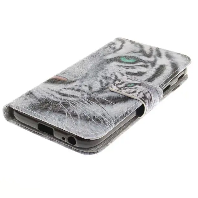 Чехол Etui для Samsung Galaxy J7 2017 EU Ver. Coque тигр картина с изображением девушки чехол