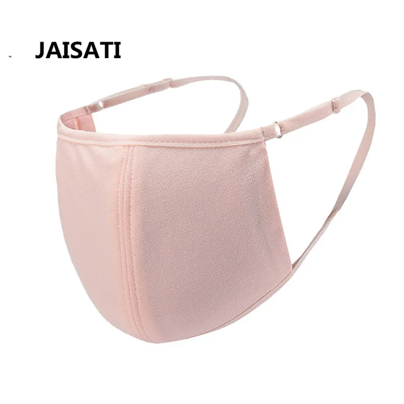 

JAISATI Adjustable gas health 3D silk knit dustproof mulberry mask Cycling anti-fog dust-proof windshield UV mask