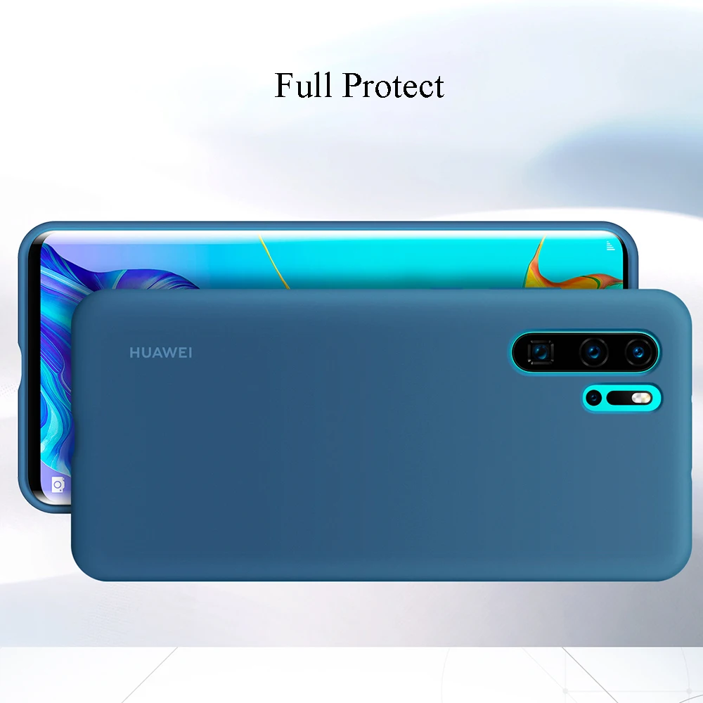 huawei P30 Pro Чехол Мягкий Жидкий силиконовый полный защитный чехол Чехол s официальный huawei P30 P30Pro противоударный задний Чехол