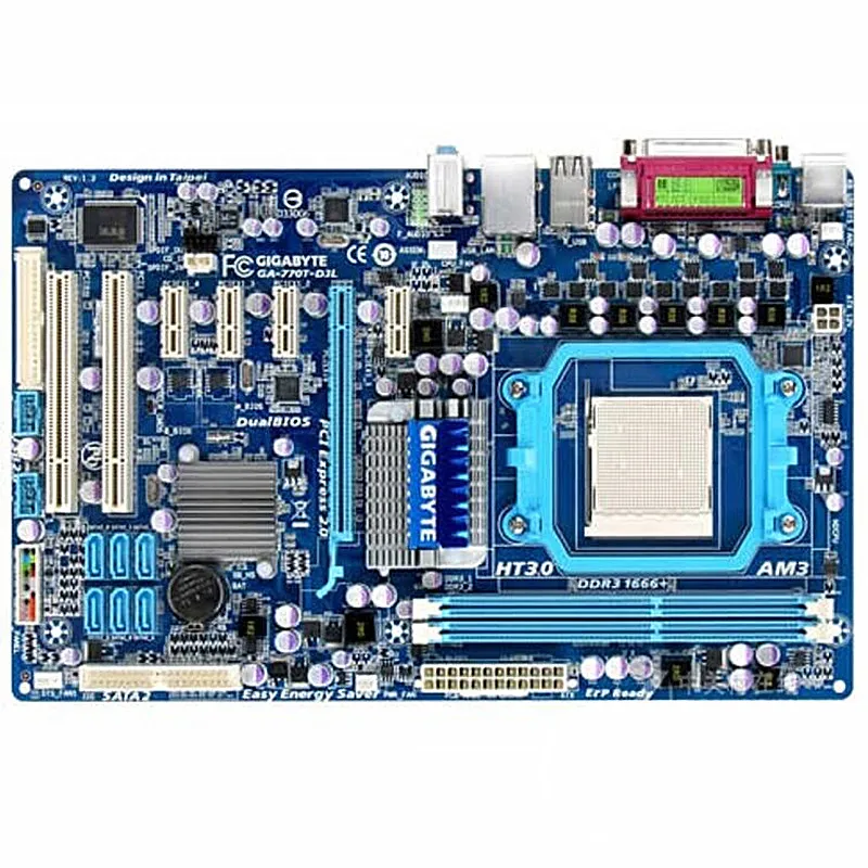 Для Gigabyte GA 770T D3L б/у материнская плата 770 AM3 DDR3 (GA MA770T US3 UD3P UD3 M4A77T SI M4A87T PIUS M4A78LT M PLUS)|am3