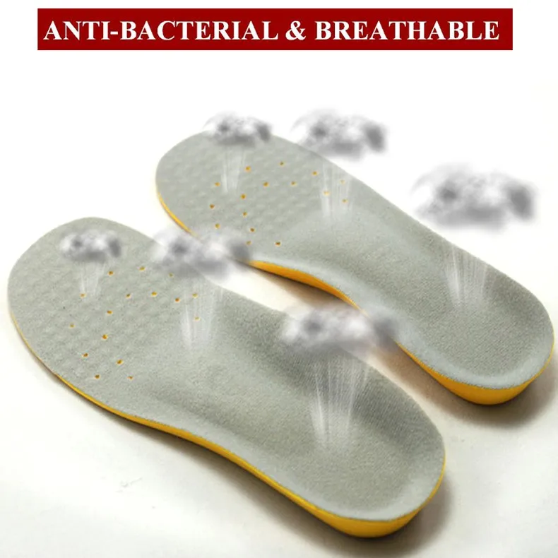 Ultra Light Soft Memory Foam Sports PU Insoles Women Men Shoe Pad Metatarsal Thick Flat foot Shock Absorb Sweat Military Insoles