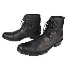 OTTO/осенние ботинки в стиле милитари; ботинки из натуральной кожи; ботильоны; ботинки «Челси»; Дизайнерская кожаная обувь; мужские зимние ботинки