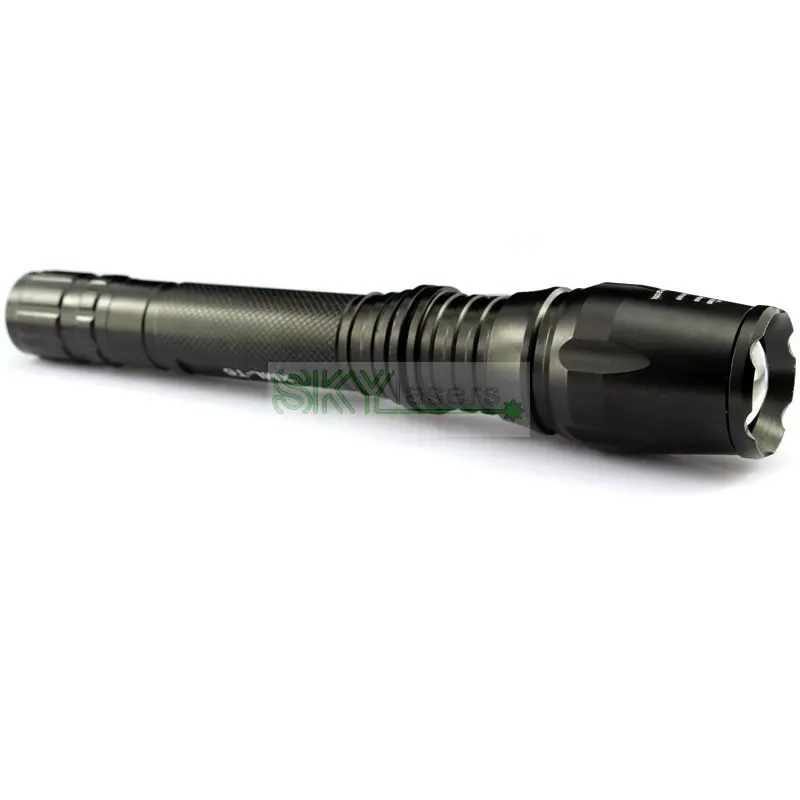 XM-L T6 7-Mode 1-LED White Light Zoomable Flashlight with Strap/Clip - Black (2 x 18650) | Лампы и освещение