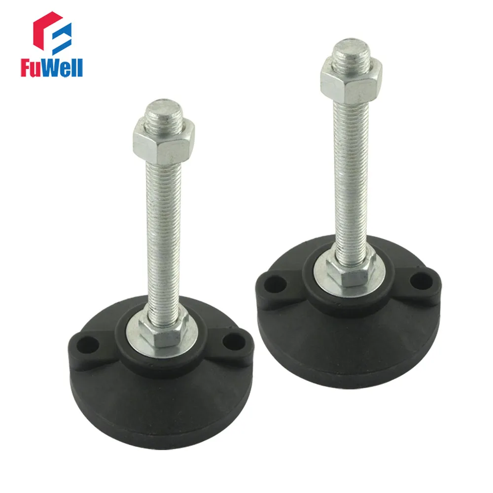 2 Stks M18 Draad Stelpoot 100 120 150mm Lengte Verstelbare Voet Kopjes 