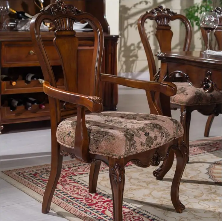 Style Italian Dining Table round Solid Wood Italy Style Luxury Dining Table set with 6 chairs p10279