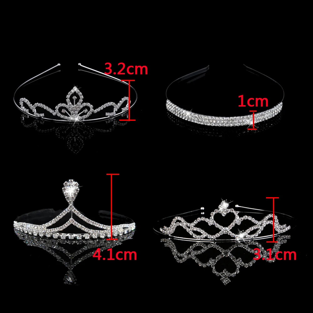 AINAMEISI New Princess Tiaras and Crowns Headband Kid Girls Bridal Prom Crown Wedding Party Accessiories Fashion Hair Jewelry jewelry accessories hair accessory hair headdress bridal headwear hair band crown