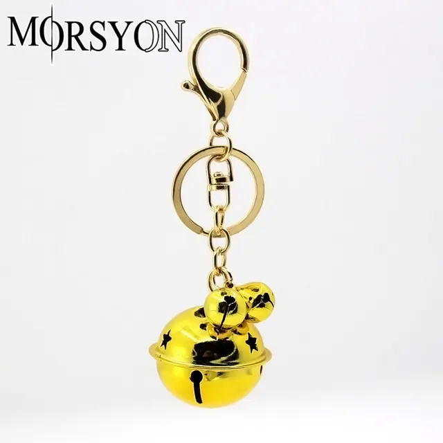 Enamel Keychain Bell Keychain Bag Keychains Ring Car Bells Cute color