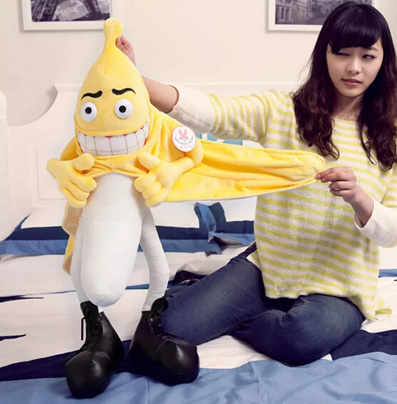 Evil Bad Banana Man stuffed plush toy Funny Devil Style Novelty Toys