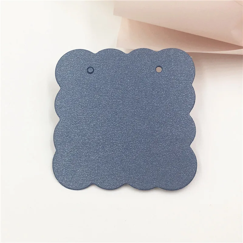 New Fashion 100Pcs/lot 5*5cm Small Paper Cards Jewelry Earrings Card Tags Cute Ear Studs Earring Display Packaging Cards 