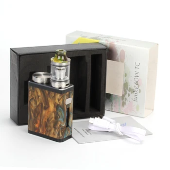 

Original Aleader Funky 60W Kit Tech Mini Resin Box Mod Chip VW Vape Mode Squonk Bottle Electronic Cigarette Tank