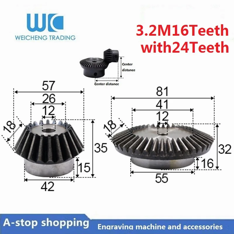 5 to 15mm Hole Dia Drive Gearbox 1 Modulus Metal Spur Gear 15 to 60 Teeth