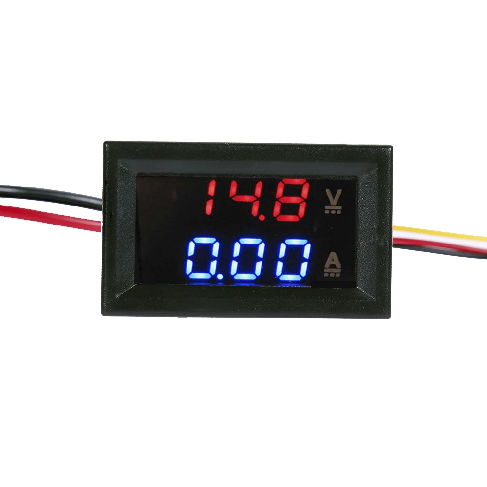 Мини цифровой вольтметр амперметр 0,56 дюймов красный светодиодный дисплей постоянного тока 100 в 10 А вольтметр измеритель тока тестер - Цвет: Current Voltmeter