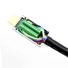 HDMI сварочная головка разъем корпус из алюминиевого сплава позолоченный шарнир 4K HD линия DIY мужской