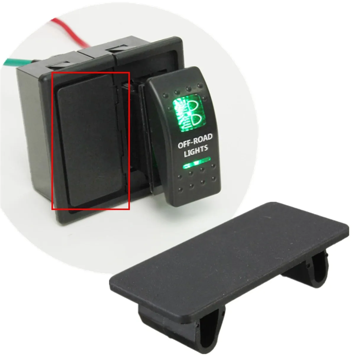 

Car Automobile Boat RDX K Blank ARB Rocker Switch Panel Holder Blanking Plate